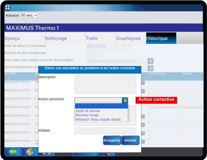 Thermographe laitier Canada - MAXIMUS Thermo – Mesure corrective